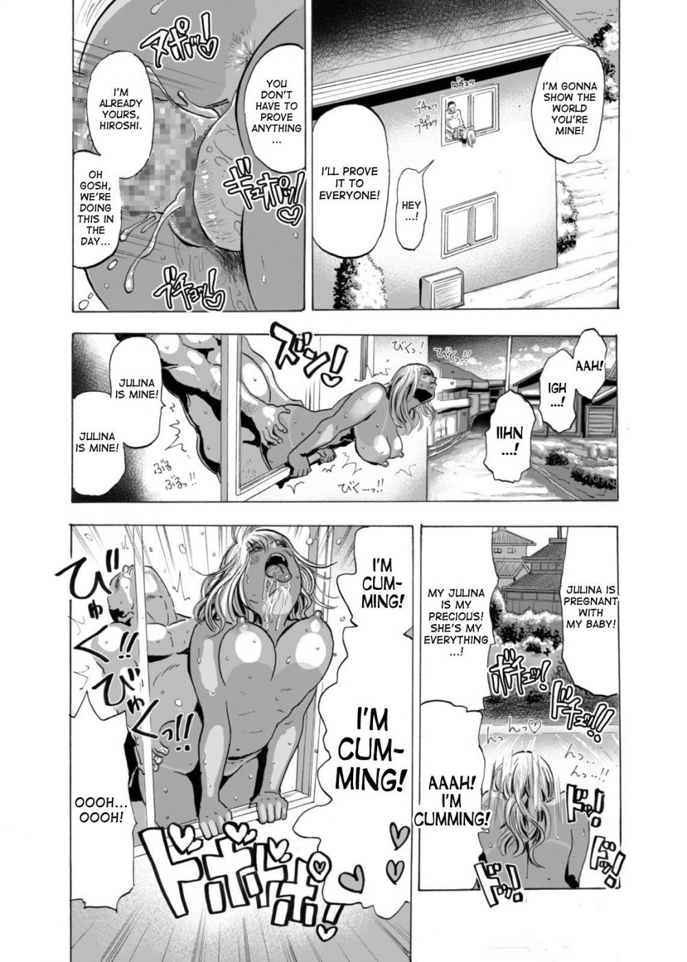 Hentai Manga Comic-Niizuma Hiyake Gyaru ni Tanetsuke Nama Natsu Sex-Read-8